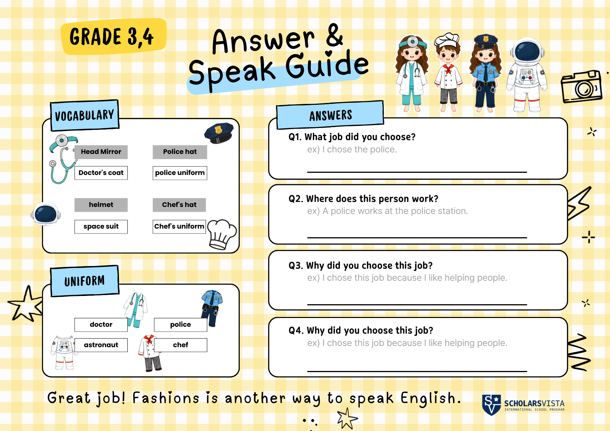 Fashion English-초등영어국제학교프로그램-스칼라스비스타
