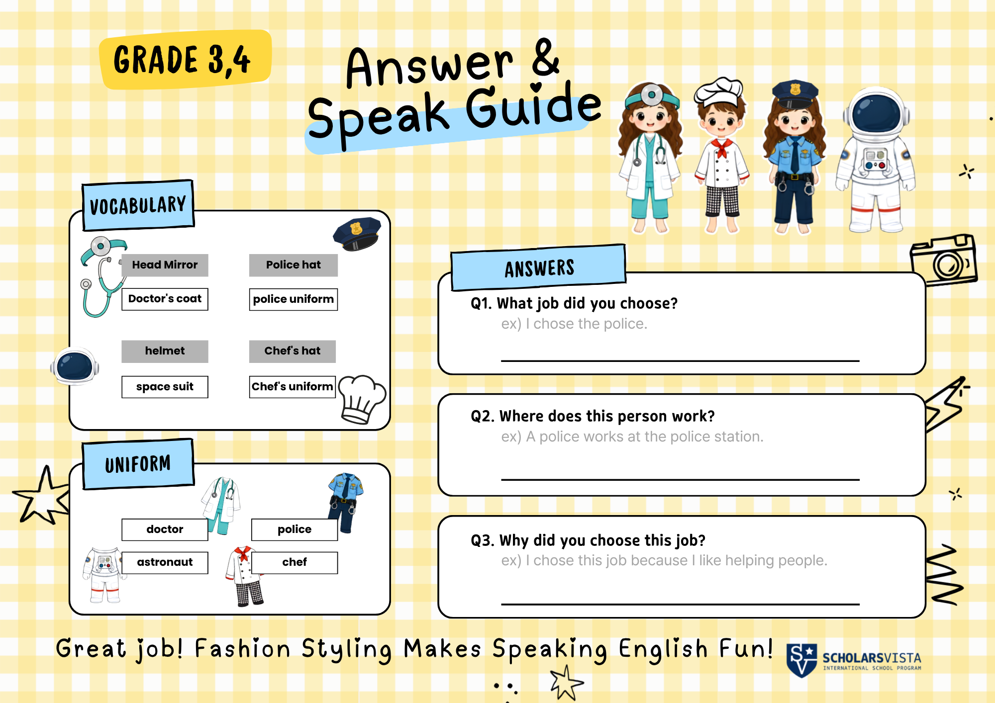 Fashion English-초등영어국제학교프로그램-스칼라스비스타